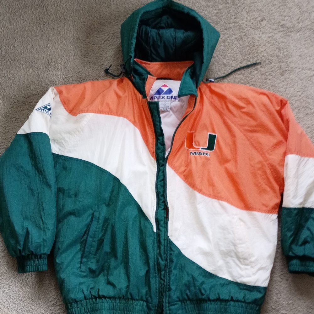 Miami Hurricanes Hooded Puffer 1990